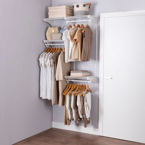 Armário Multiuso Closet Aberto Parede Simples Aramado kit 1