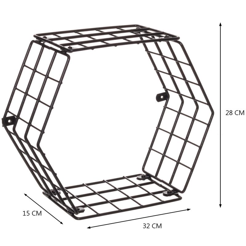 Nicho-decorativo-hexagonal---Linha-Wire
