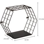 Nicho-decorativo-hexagonal---Linha-Wire---Aramado-com-madeira