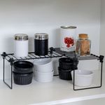 Prateleira-Organizadora-de-Canto-ajustavel-para-Armario-de-Cozinha