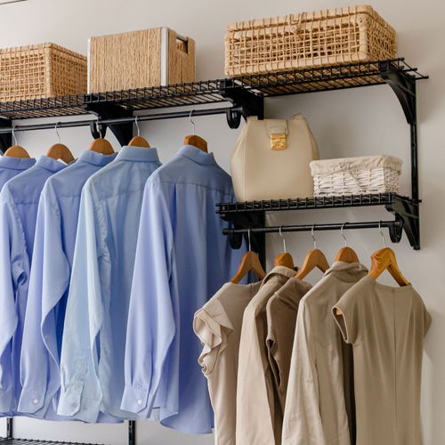 Armário Multiuso Closet Aberto Parede Casal Aramado kit 56