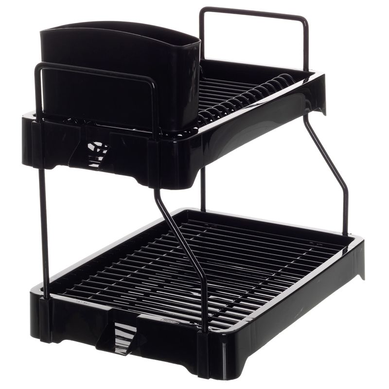 Escorredor-de-Pratos-com-Porta-Talher-Prime-Aramado-Dry-Duplo