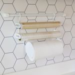 Porta-rolos-triplo-para-parede---Linha-Cook-Premium---Nao-acompanha-Barra