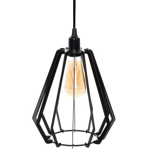 Luminária Pendente Decorativa Diamante Aramada Grande