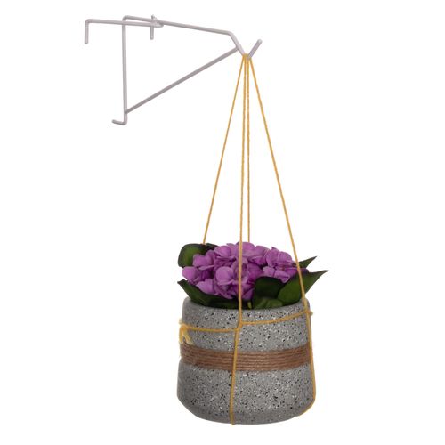 Suporte Decorativo Aramado com Gancho para Pendurar Planta no Jardim