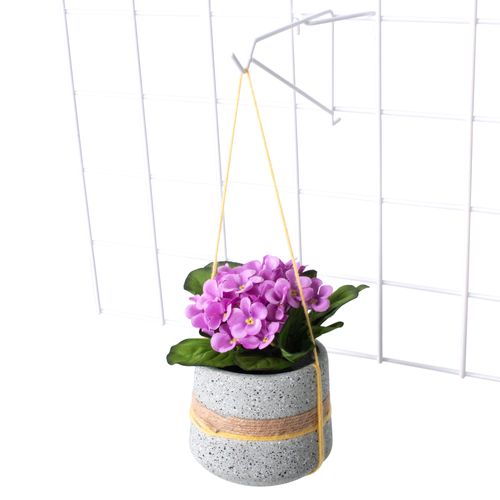 Suporte Decorativo Aramado com Gancho para Pendurar Planta no Jardim