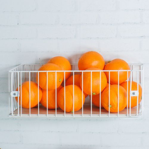 Fruteira de Parede Aramado Cozinha Cesto Frutas Pequeno