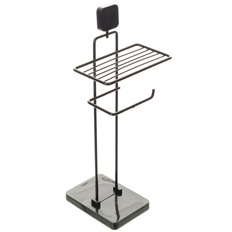 Porta-Papel-Higienico-de-Chao-Suporte-para-Celular-Aramado