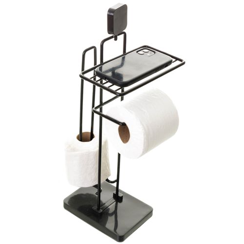 Porta Papel Higiênico Suporte Celular Reserva Aramado