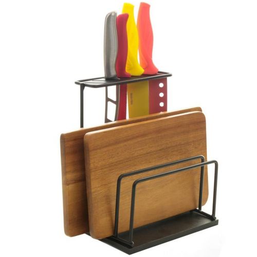 Suporte Aramado Estilo para Tábuas e Facas