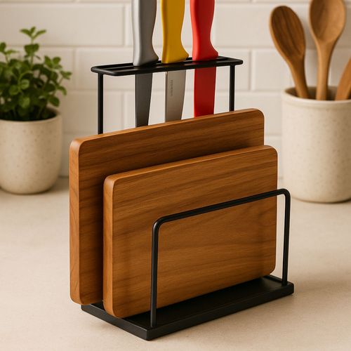 Suporte Aramado Estilo para Tábuas e Facas