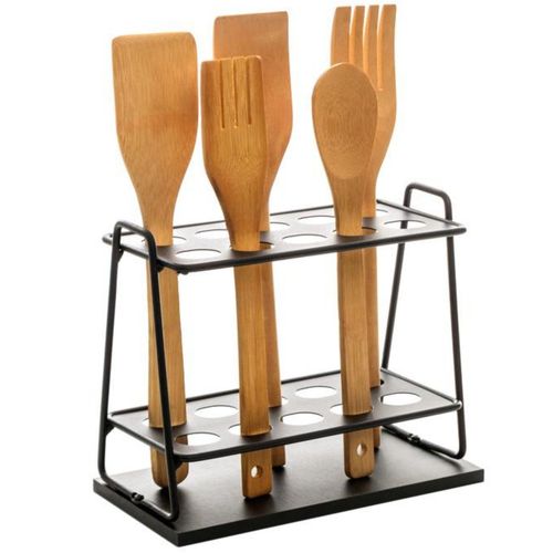 Suporte Aramado Estilo para Utensílios