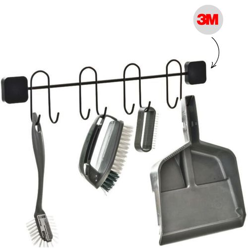 Suporte Aramado Pastilha para Vassouras
