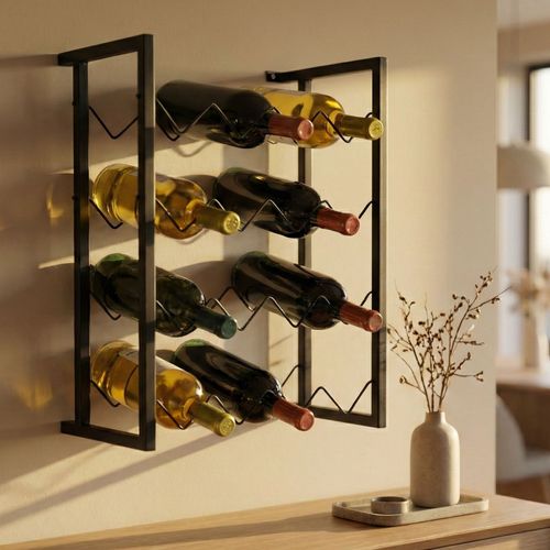 Mini Adega de Parede Aço Metalon 16 Garrafas